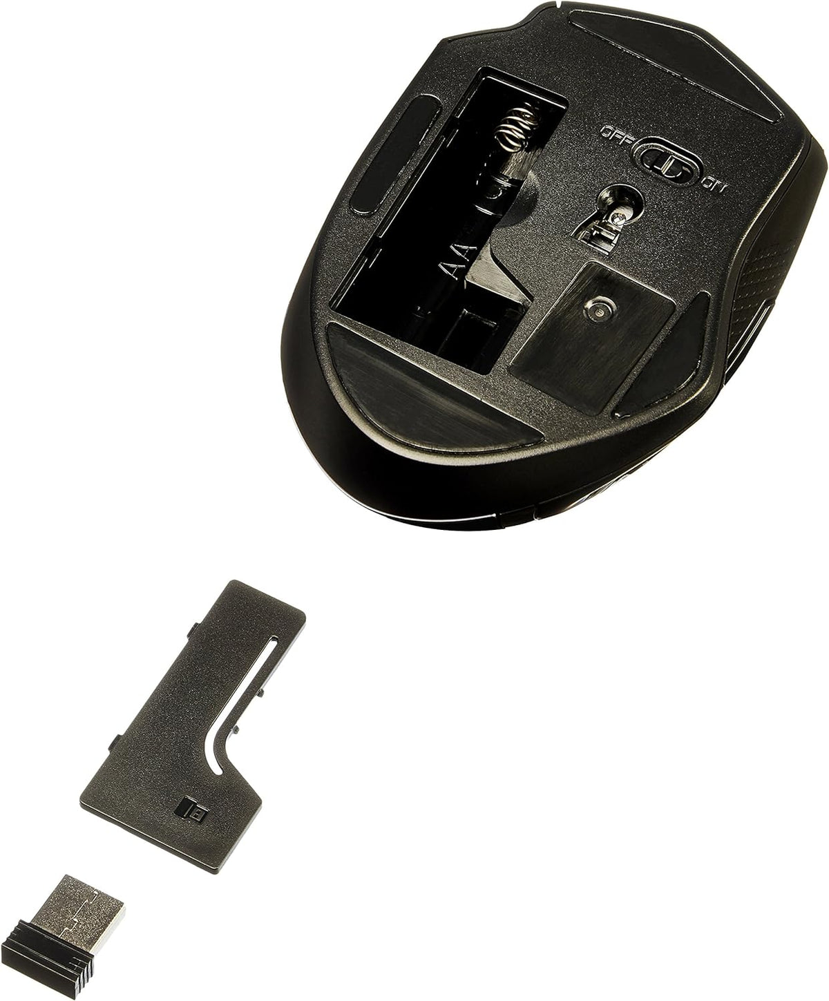 Amazon Basics Portable Wireless Computer Mouse. Ergonomic. 2.4 GHz Optical. DPI Adjustable. Easy to Use. Compatible With PC. Mac. Laptop. Black