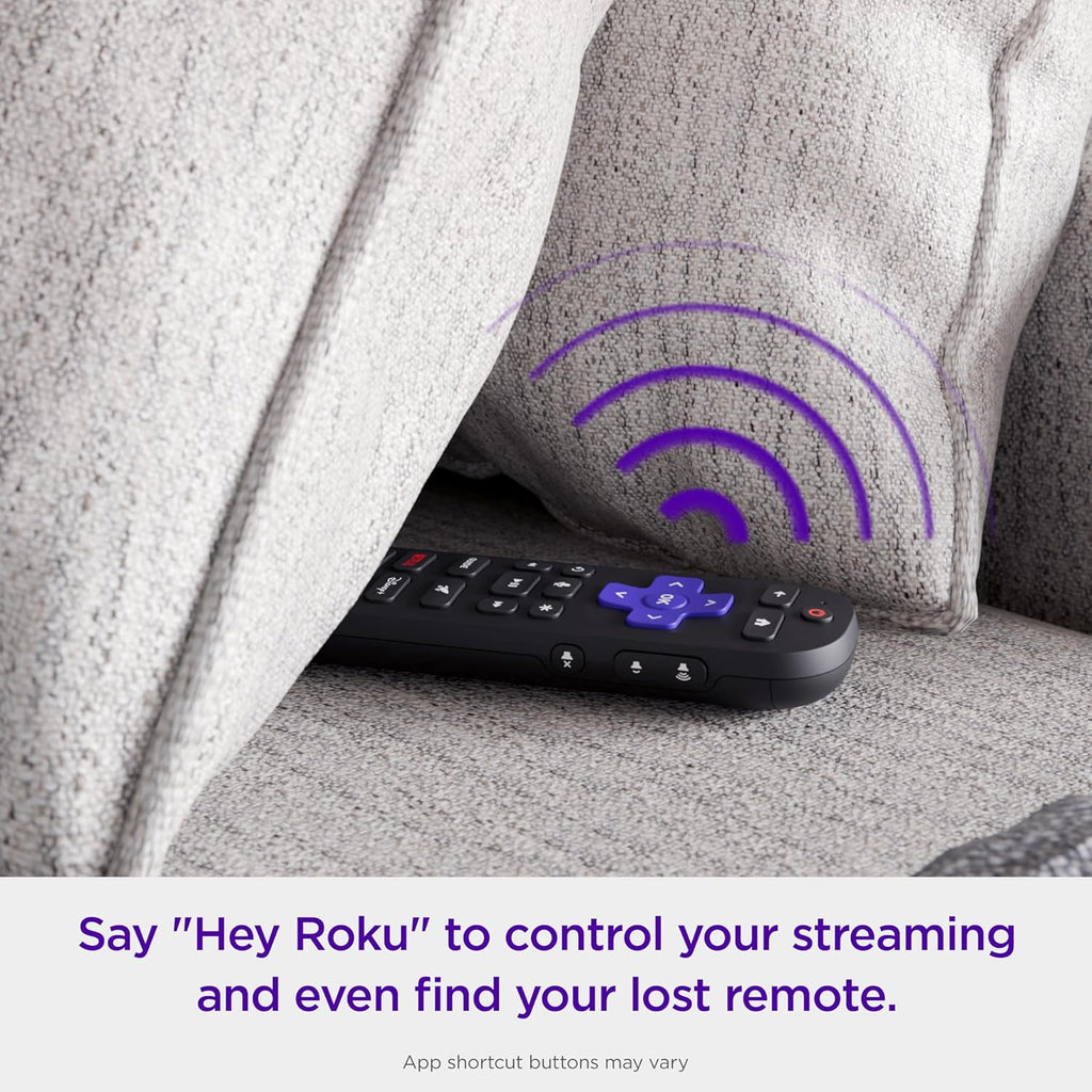 Roku Voice Remote Pro (2nd Ed.). TV Remote Control with Backlit Buttons | Hands-free Voice Controls. Rechargeable. & Lost Remote Finder - Replacement Compatible with All Roku TV. Players & Audio